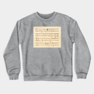 Beethoven | Moonlight Sonata | Original manuscript score Crewneck Sweatshirt